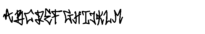 Skulk Stroke Font UPPERCASE