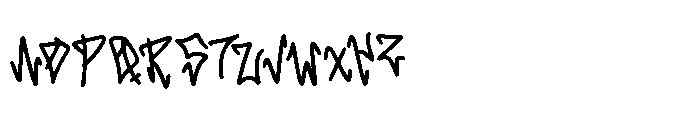 Skulk Stroke Font UPPERCASE