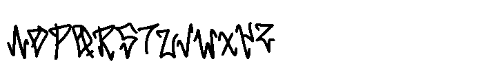 Skulk Stroke Font LOWERCASE