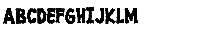 Skull Ghost Font UPPERCASE