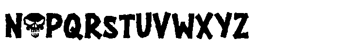 Skull Ghost Font UPPERCASE