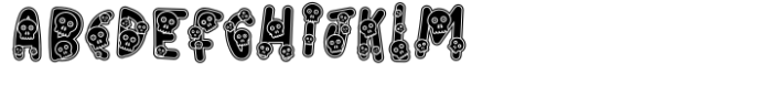 Skull Font UPPERCASE