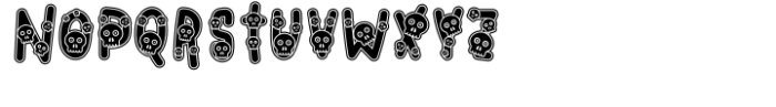 Skull Font LOWERCASE