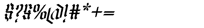 Skullines Italic Font OTHER CHARS