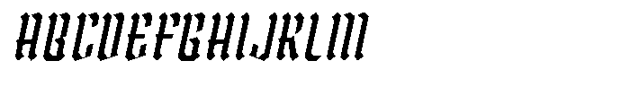 Skullines Italic Font UPPERCASE