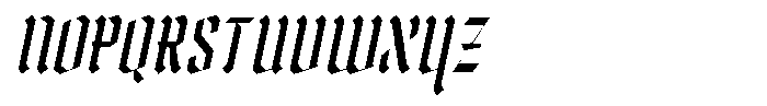 Skullines Italic Font UPPERCASE