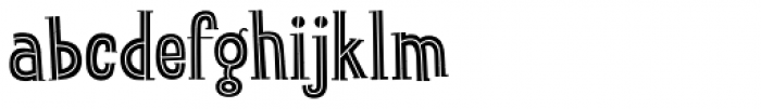 Skunkling Inline Font LOWERCASE