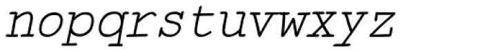Skurier Italic Font LOWERCASE