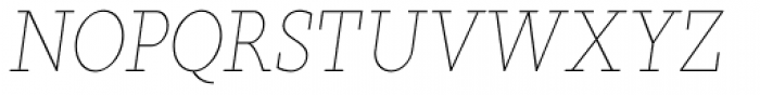 Sky Serif Light Italic Font UPPERCASE