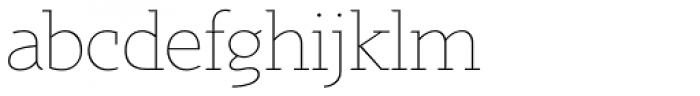 Sky Serif Light Font LOWERCASE