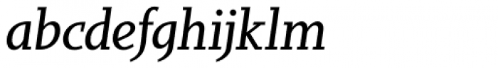 Sky Serif Medium Italic Font LOWERCASE
