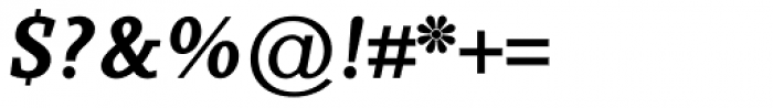 Sky Serif SemiBold Italic Font OTHER CHARS
