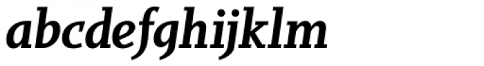 Sky Serif SemiBold Italic Font LOWERCASE