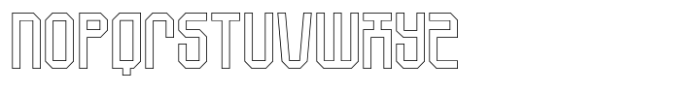 SkyBoxed Outline Font LOWERCASE