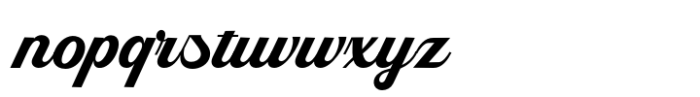 Skyblue Script Variable Bold Font LOWERCASE