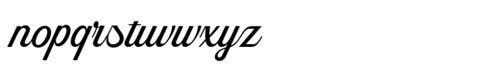 Skyblue Script Variable Regular Font LOWERCASE