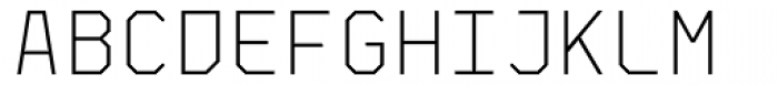 Skyhook Mono Light Upright Font UPPERCASE