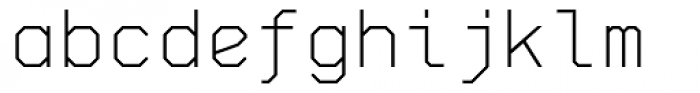 Skyhook Mono Light Upright Font LOWERCASE