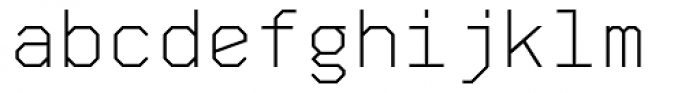 Skyhook Mono Light Font LOWERCASE