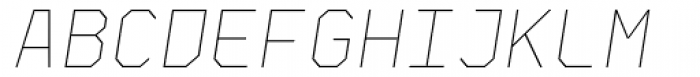 Skyhook Mono Thin Italic Font UPPERCASE