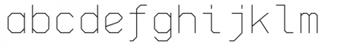 Skyhook Mono Thin Upright Font LOWERCASE