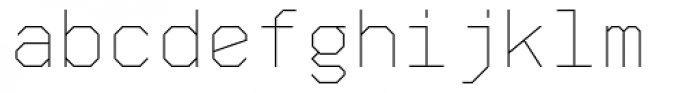 Skyhook Mono Thin Font LOWERCASE