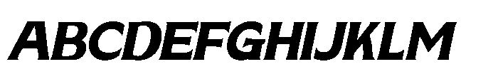 Skylane Horizon Bold Italic Font UPPERCASE