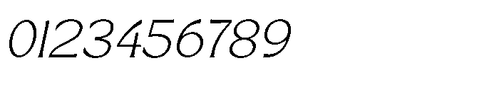 Skylane Horizon Italic Font OTHER CHARS