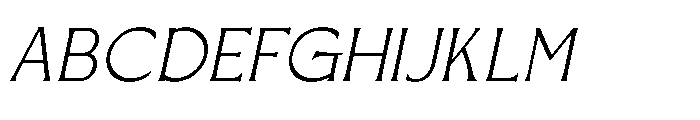 Skylane Horizon Italic Font UPPERCASE