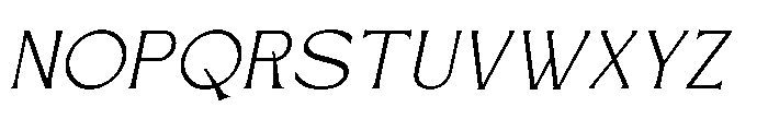 Skylane Horizon Italic Font UPPERCASE