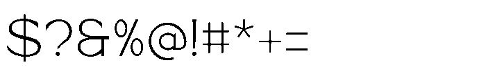 Skylane Horizon Regular Font OTHER CHARS