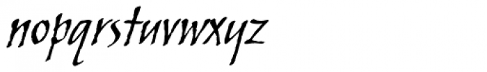 Skylark Std Italic Font LOWERCASE