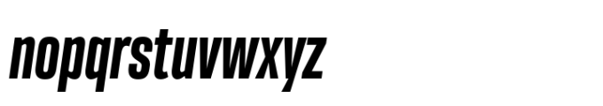 Skyrise Extra Bold Oblique Font LOWERCASE