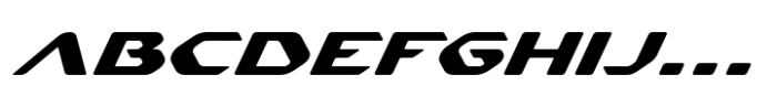 Skyrox Tech Condensed Italic Font UPPERCASE