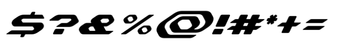 Skyrox Tech Italic Font OTHER CHARS