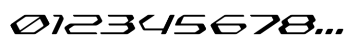 Skyrox Tech Light Italic Font OTHER CHARS