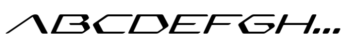 Skyrox Tech Light Italic Font UPPERCASE