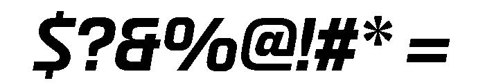 Skanner Bold Italic3 Font OTHER CHARS