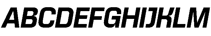 Skanner Bold Italic3 Font UPPERCASE