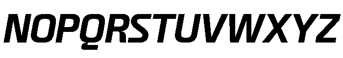 Skanner Bold Italic3 Font UPPERCASE