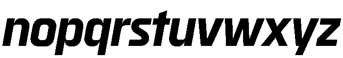 Skanner Bold Italic3 Font LOWERCASE