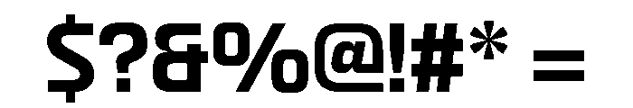 Skanner Bold3 Font OTHER CHARS