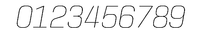 Skanner Hairline Italic3 Font OTHER CHARS