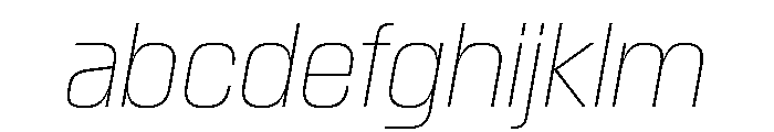 Skanner Hairline Italic3 FONT