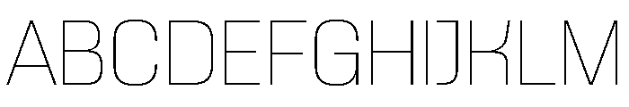 Skanner Hairline3 Font UPPERCASE