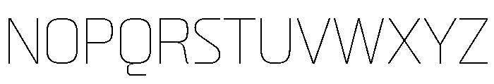 Skanner Hairline3 Font UPPERCASE