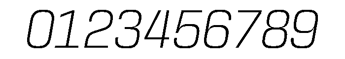 Skanner Light Italic3 Font OTHER CHARS