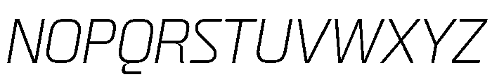 Skanner Light Italic3 Font UPPERCASE
