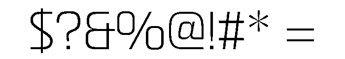 Skanner Light3 Font OTHER CHARS
