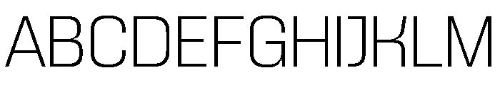 Skanner Light3 Font UPPERCASE
